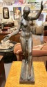 Classic Female Art Deco Statue by Listed Belgian Artist M. D'Haveloose