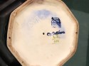 Catteau Geometric Large Pedestal Bowl Belgian Ceramic