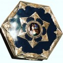 European Art Nouveau Art Deco Metal & Enamel Curiosity Box
