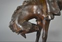 Maurice Guiraud Rivière & Etling Paris Bronze Cowboy at the Rodeo Art Deco Statue