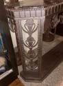 Art Deco Grand Iron and Marble Console, style of Edgar Brandt