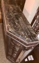 Art Deco Grand Iron and Marble Console, style of Edgar Brandt