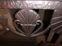 Art Deco Grand Iron and Marble Console, style of Edgar Brandt