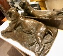 Classic Bronze Lion Statue by Josue Dupon Belgian Sculptor Art Deco