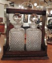 Crystal Tantalus in Locked  Wooden Case by Rodolfo Eisler