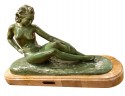 Art Deco Female Bronze by Paule Bisman Serenite