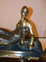 French Art Deco Golden Bronze Sculpture by Gaston Beguin