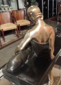 French Art Deco Golden Bronze Sculputure Gaston Beguin