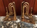 Edgar Brandt inspired Art Deco Pelican Bookends Statues