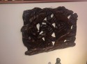 Fish Themed Wood Carved Art Deco Sculpture