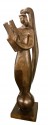 Jan & Joel Martel Art Deco Bronze Cubist Angel Monumental 2 of 8