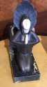 Roland Paris Bronze Ivoroid Praying Bookends Art Deco Iron Marble
