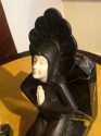 Roland Paris Bronze Ivoroid Praying Bookends Art Deco Iron Marble