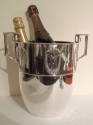 1920's Silver  Champagne Cooler with Repousee Floral Motif