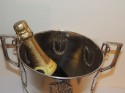 1920's Silver  Champagne Cooler with Repousee Floral Motif