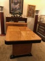 Art Deco Dining Room Wood Table with Matching Buffet