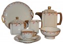 Art Deco Limoges Tea Coffee Dessert Set Service for 16