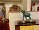 Art Deco Elephant Sculpture on Marble Styled Base