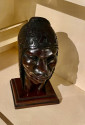 Exotic Indian Art Deco Sculpted Head in Wood by Arias
