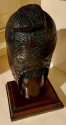 Exotic Indian Art Deco Sculpted Head in Wood by Arias