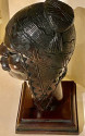 Exotic Indian Art Deco Sculpted Head in Wood by Arias