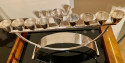 Art Deco Design Sterling Hanukkah Menorah