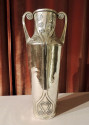 Art Nouveau Silver Vase with Hammered Details