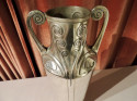 Art Nouveau Silver Vase with Hammered Details