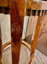 Custom Art Deco Swivel Wood Bar Stool Exotic Woods