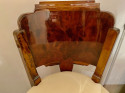 Custom Art Deco Swivel Wood Bar Stool Exotic Woods