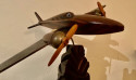 Historic Vintage Wooden Model Airplane Art Deco style