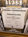 Commemorative Diploma for Belgian Artistic Art Deco Exposition 