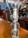 Adnet Designer Art Deco French Table Lamp Chrome Glass