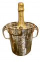 Art Deco Champagne Bucket Silver Plate with Embossed Details