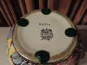 Boch Frères Art Deco Ceramic Vase with Floral Design