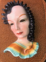 Art Deco Ceramic Face in Goldscheider Style