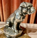 Max Le Verrier Bookends Statues of Dog and Cat French Art Deco
