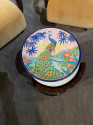 Longwy Ceramic Cloisonne Charger Artist Signed French Art Deco