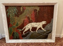 Art Deco Panther Painting French 1920s