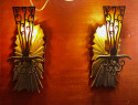 Art Deco Sconces  Original Zig Zag Design Two Matching Pairs
