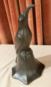 Art Deco Bronze Blue Bird Bell Sculpture by Edouard Marcel Sandoz, French