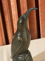 Art Deco Bronze Blue Bird Bel Sculpture by Edouard Marcel Sandoz, French