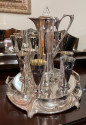 Art Nouveau Silver Tea and Coffee Set Jugendstil by WMF
