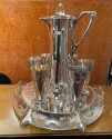 Art Nouveau Silver Tea and Coffee Set Jugendstil by WMF
