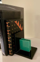 Art Deco Bookends in Black and Green Vitrolite