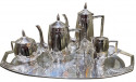 Jugendstil Art Deco Silver Tea and Coffee Set from Germany