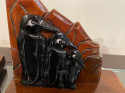 Art Deco Wooden Penguin Bookends