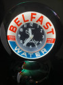 Belfast Glo Dial Sparkling Water Neon Table Clock