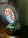 Belfast Glo Dial Sparkling Water Neon Table Clock