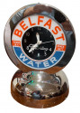 Belfast Glo Dial Sparkling Water Neon Table Clock
